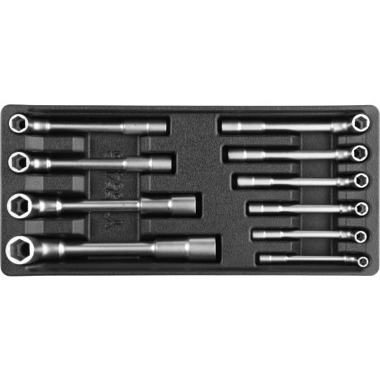 YATO Vložka do zásuvky - Kľúče nástrčné 7-19 mm, 10ks CrV YT-55456