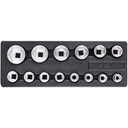 YATO Vložka do zásuvky - Sada nástrčných kľúčov 3/4 ", 19-55mm, 14ks YT-55457