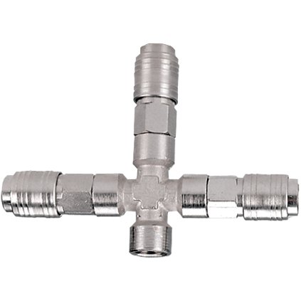 Vzduchový rozbočovač typ T  3 - cestný 3/8 ″ vnútorný závit