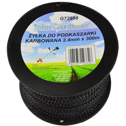 Žacie lanko pre krovinorez špirálové 2,4 x 300 m