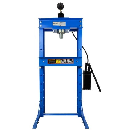 GEKO Hydraulický lis 30t s manometrom a dvojstupňovou pumpou G02083