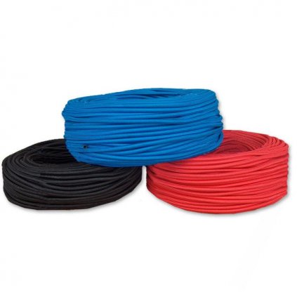 Hadica gumová EPDM s nylonovým opletom 5×8 mm čierna- metráž