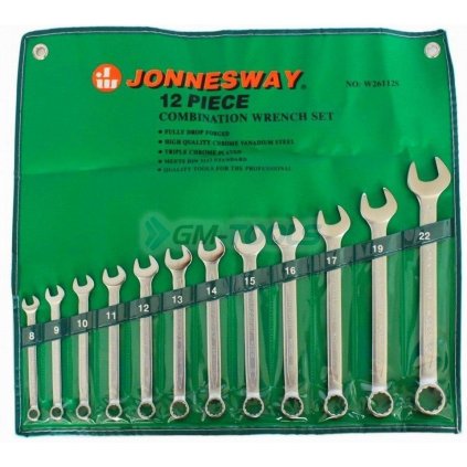 Sada kľúčov očko-ploché 12 ks. 8 - 22 mm JONNESWAY