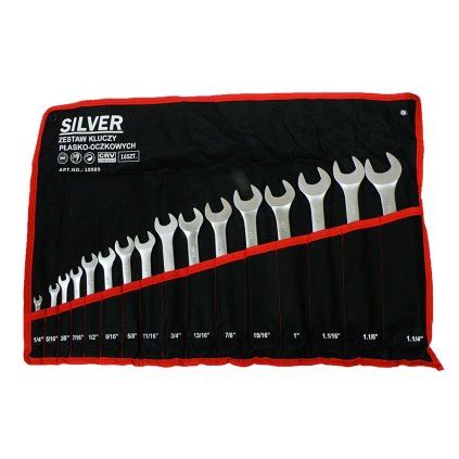 SilverTools Sada kľúčov očkoploských 16 ks colové