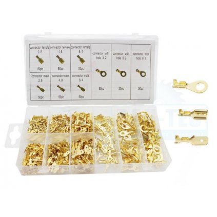 Sada elektrických káblových konektorov pre automobily 450 ks.