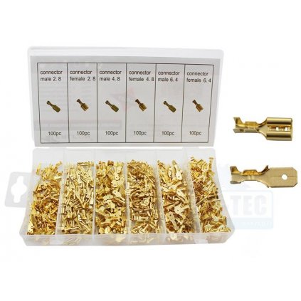 Sada elektrických káblových konektorov pre automobily 600 ks.