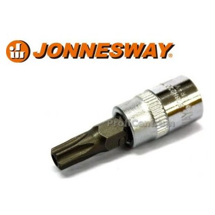 Nástrčný bit  1/4'', T30, Torx vŕtaný, krátka, CRV, JONNESWAY