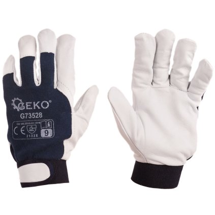 Pracovné rukavice kožené kozia koža - suchý zips veľkosť 9 G73528