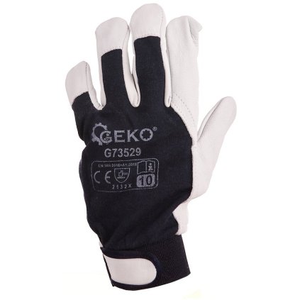 Pracovné rukavice kožené kozia koža - suchý zips veľkosť 10 G73529