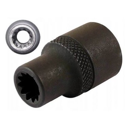 Nástrčná hlavica na brzdové strmene nákladných vozňov 3/8", 35 mm, 11-hran, dlhá, CR-MO