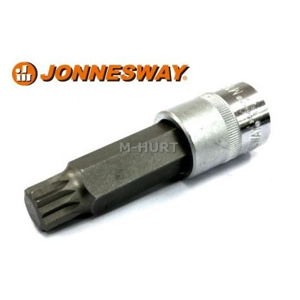 Nástrčný bit  1/2", M12 x 100 mm, Spline, dlhá, oceľ S2, CRV, JONNESWAY