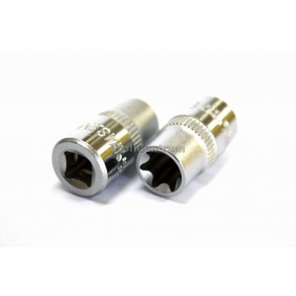 Nástrčná hlavica E-Profil 1/4", E11, Torx, krátka, CRV, JONNESWAY