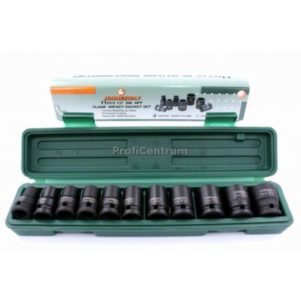 Nástrčné úderové hlavice 1/2'' 10-24 mm, Gola kľúče JONNESWAY