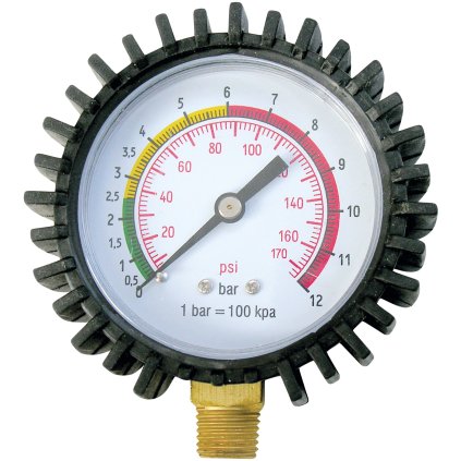 Manometer 1/4 ″ bočné pripojenie priemer 63 mm 0-16 Bar
