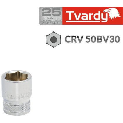 Nástrčná hlavica 6-hranná 1/4" CRV 8 mm T00140-08
