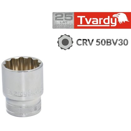 Nástrčný kľúč  12-uh. 1/2" CRV 27 mm T00143-27