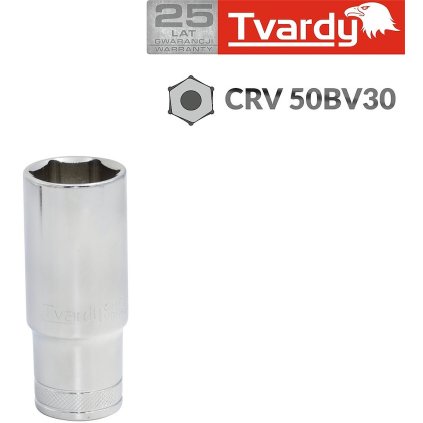 Nástrčný kľúč dlhý 6-uh. 1/2" CRV 8 mm T00144-08