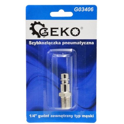 Rýchlospojka na pneumatickú hadicu 1/4" samec vonkajší závit typ Blister G03406