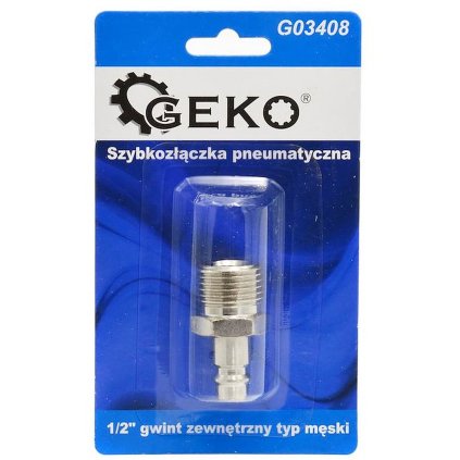 Rýchlospojka na pneumatickú hadicu 1/2" samec vonkajší závit typ Blister