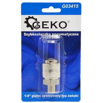 Rýchlospojka na pneumatickú hadicu 1/4" samica vonkajší závit typ Blister