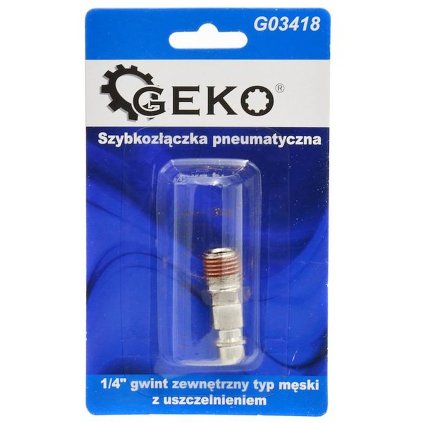 Rýchlospojka Blister na pneumatickú hadicu 1/4" samec vonkajší závit s tesnením G03418