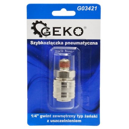 Rýchlospojka Blister na pneumatickú hadicu 1/4" samica vonkajší závit s tesnením