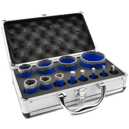 Sada diamantových vŕtacích koruniek na dlaždice 6-68mm 12ks. G65101