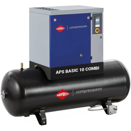 Skrutkový kompresor APS 10 Basic Combi 8 bar 10 hp 1140 l / min 500 l AIRPRESS