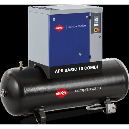 Skrutkový kompresor APS 10 Basic Combi 10 bar 10 KM 996 l/min 500 l AIRPRESS