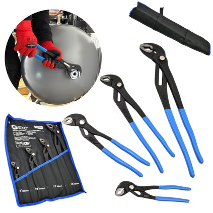 Sada nastaviteľných klieští Blicky 4 ks. 175 mm - 400 mm CRV
