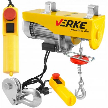 Stavebný elektrický lanový naviják Výkon 540 W Nosnosť 125-250 kg Lano 12 m