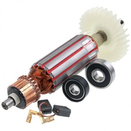 Sada rotor pre uhlovú brúsku Makita GA5030 + uhlíky a ložiská