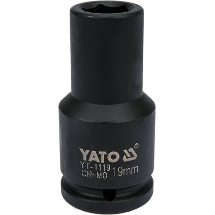 Nástrčný kľúč YATO pre rázový uťahovák dlhý 3/4'' 19 mm YT-1119