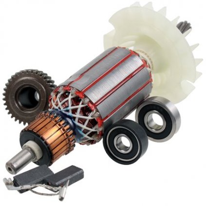 Sada rotor, uhlíky, ložiská, ozubené koleso pre Typ Bosch GBH 2-26 DRE
