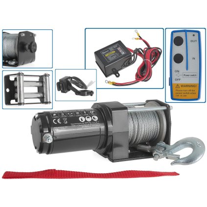 Elektrický lanový naviják Výkon 900 W Nosnosť 1361 kg Lano 12 m G81703
