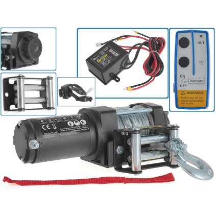 Elektrický lanový naviják Výkon 900 W Nosnosť 1588 Kg Lano 12 m G81704