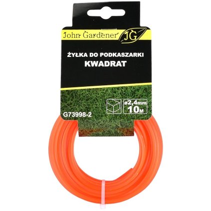 Štvorcové Žacie lanko pre krovinorez 2,4 mm x 10 m G73998-2