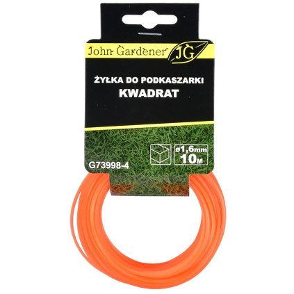 Štvorcové Žacie lanko pre krovinorez 1,6 mm x 10 m G73998-4