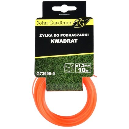 Štvorcové Žacie lanko pre krovinorez 1,3 mm x 10 m G73998-5