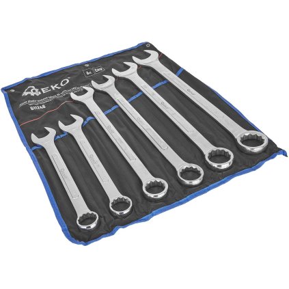 Kombinované kľúče saténové 34-50mm 6 ks CRV/bal.listu/ (3) G11248