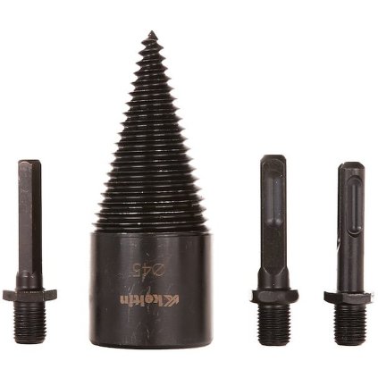 Vŕtačka - šnek na drevo 45mm + sada adaptérov 3 ks. (20) K02398