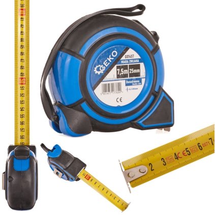 Zvinovací oceľový meter obojstranný 7,5 m x 25 mm