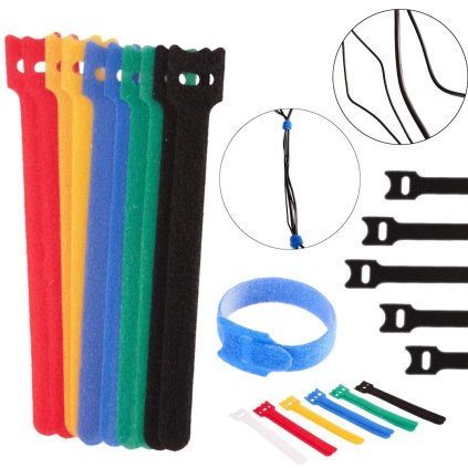 Páska na suchý zips - organizér na káble 150mm x 12mm - sada 12 kusov (1000) G01401