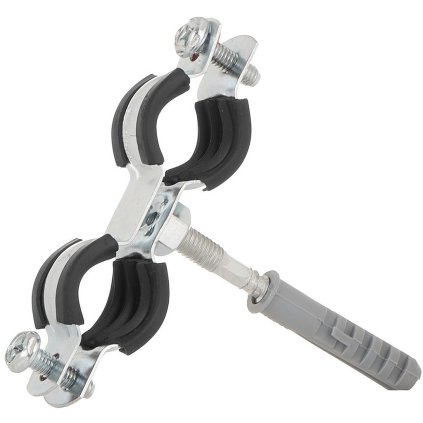 Kovová objímka s gumou pre dvojité rúry 3/8" 15-19mm (200)
