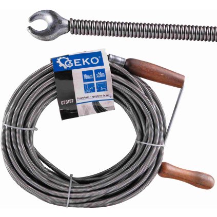 Krtko Flexibilná špirála na čistenie potrubia 10 mm x 20 m GEKO G73157