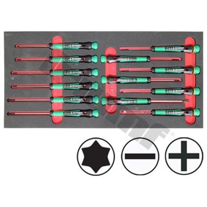 Modul micro skrutkovačov Beargrip PL+PH+Torx, 13 dielny T37977