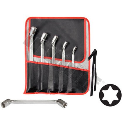 Sada obojstranných výkyvných kľúčov E-profil E6xE8 - E10xE12 - E14xE16 - E18xE20 - E22xE24 T40518