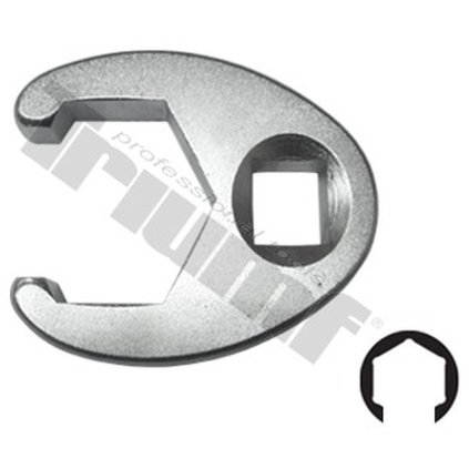 Otvorený kľúč, zosilnené konce , náhon 1/2", matný chróm - 26 mm T40221