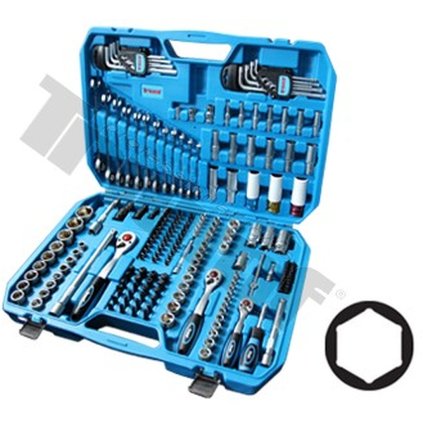Gola sada 1/4", 3/8" a 1/2", 198 dielna, 6-hran hlavice Triumf®, plus OP račňové kľ. 8-19 mm T1000