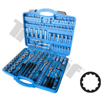 Gola sada 1/4" a 3/8" a 1/2" 171 dielna, 12hranné hlavice, Triumf® - servis T40465
